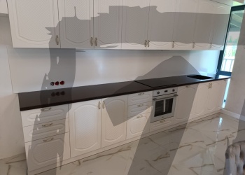 Коричневая прямая столешница из акрилового камня Grandex Cacao Tree A-408