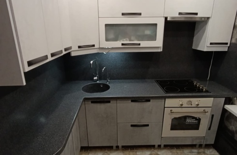 Столешница для кухни из акрилового камня Grandex A-426 Onyx gravel