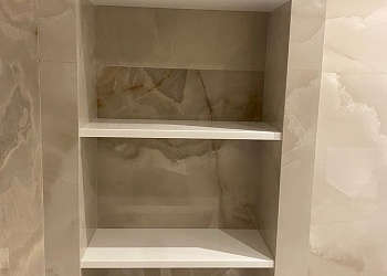 Полки для ванной комнаты из акрилового камня Staron Bright White BW010