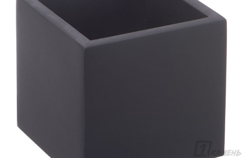 Серый квадратный горшок для растений из акрилового камня Hi-Macs Gray Onix G103